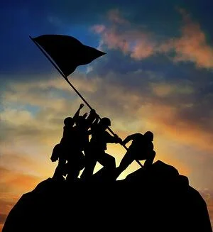 Military Men Flag